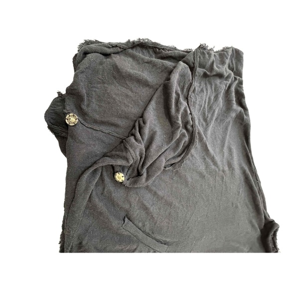 DiscargoCults Lagenlook Oversized Poncho Pullover Raw Hem, Darkwear Avantgarde - Picture 8 of 8